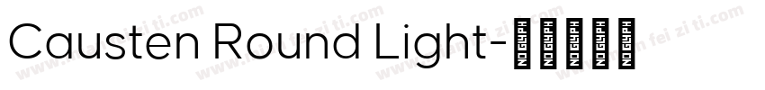Causten Round Light字体转换